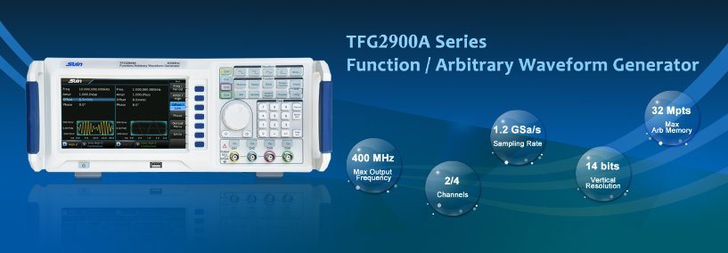 New Launch--TFG2900A Series Function/Arbitrary Waveform Generator