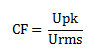 Introduction of Crest Factor in Electrical Power System