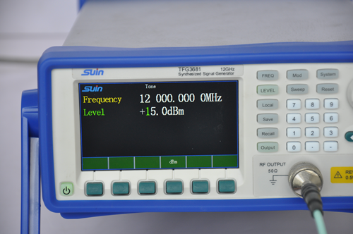 TFG3681 outputs 12GHz +15dBm signal