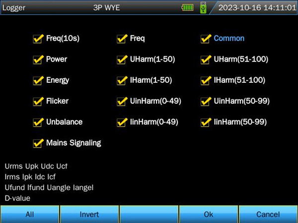 Parameters of Logger