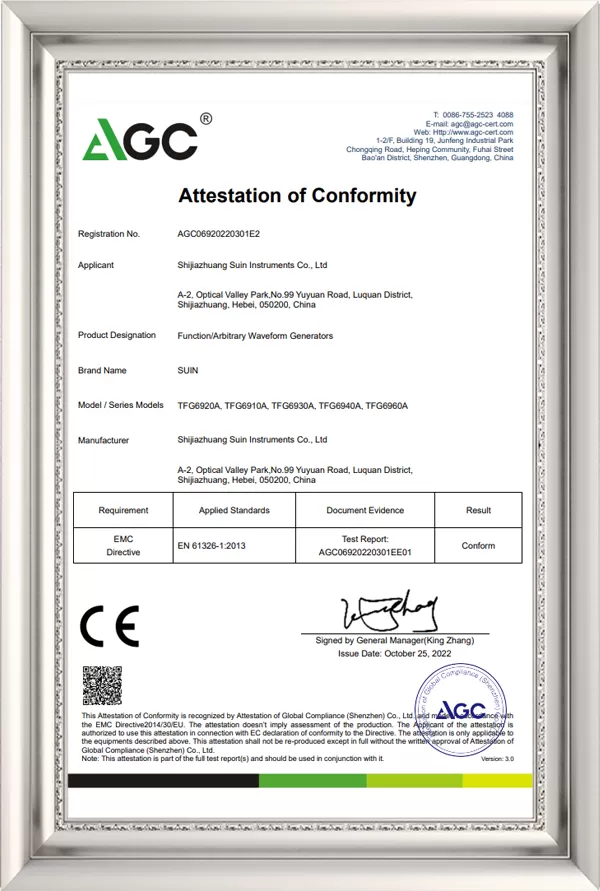 TFG6900A_CE-EMC Attestation