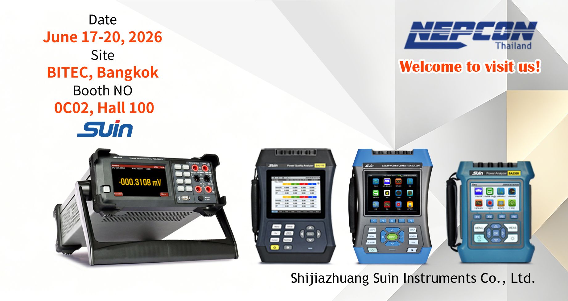 Meet SUIN at NEPCON Thailand 2026